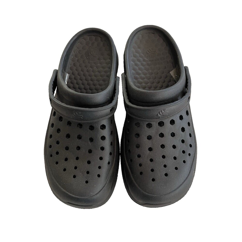 Joybees Unisex Active Clog Sandals Black Slip On Women 10 Men 8